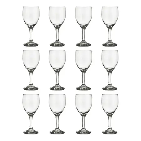 Copa De Vino Windsor Vidrio Nadir 250 Ml X 12 Unidades Cuot. Transparente