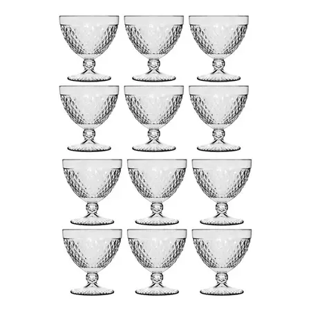 Copa Marine Postre 300ml Nadir De Vidrio Labrada X12 Uni. Transparente