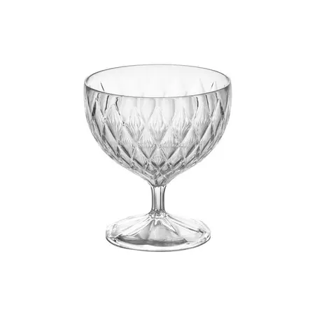 Copa Postre Acrilico 350ml Carol Glamour Helado Frutas Color Transparente