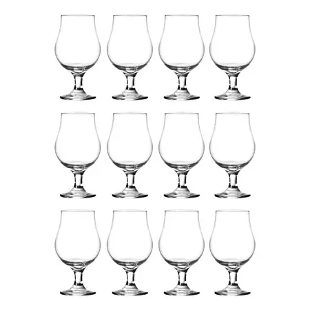 Copa Vidrio Cerveza Dublin Tulipa 400 Ml Nadir X12 Unidades Transparente