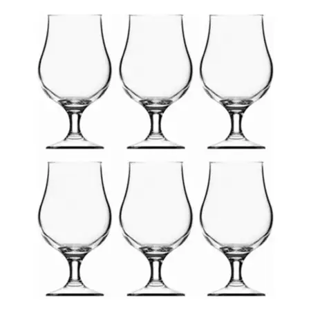 Copa Vidrio Cerveza Dublin Tulipa 400 Ml Nadir X 6 Un Oferta Transparente