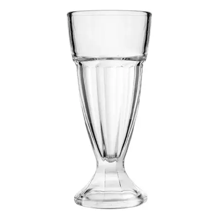 Copa Vidrio Para Milkshake Batidos Licuados 310ml Deli Glass Transparente