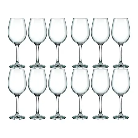 Copa Vino Nadir Barone Copon Vidrio 385ml X12 Unidad Vino Color Transparente