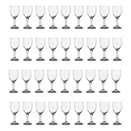 Copa Windsor Vino Vidrio Nadir 250ml Importada X 36 Unidades Transparente