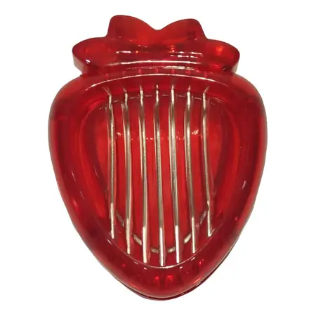 Cortador Frutilla Gastronómico Plástico Acero Inoxidable Cr