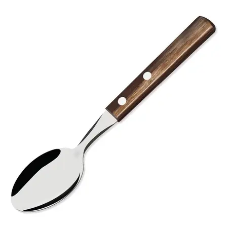 Cuchara Mesa Polywood Tramontina Asado Roble Acero Inox X12u - Marrón Oscuro