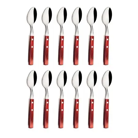 Cuchara Tramontina Polywood Mesa Acero Y Madera X12u Oferta - Cerezo
