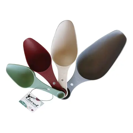 Cucharas Medidoras Dosificadoras Set X 4 Plastico Carol Soft Pastel