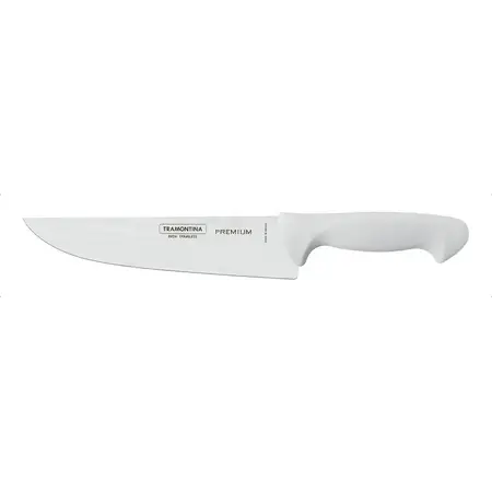 Cuchilla Cuchillo Tramontina Cocina Profesional Premium N° 8 Color Blanco