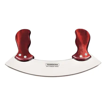 Cuchilla Media Luna Acero Inoxidable Tramontina Color Marrón