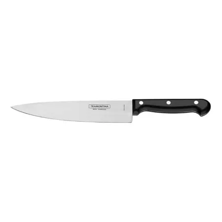 Cuchillo Cocina Ultracorte Tramontina Carne Cuchilla 7 PuLG - Negro