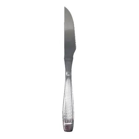 Cuchillo De Asado Athenas Nacional Acero Inoxidable X 6 U. Plateado