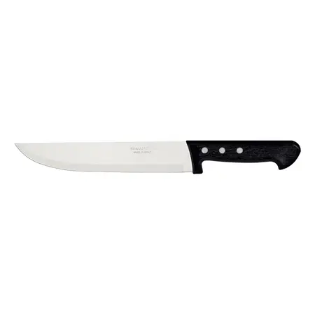 Cuchillo De Cocina 32.5 Cm Mango Plastico Plenus Tramontina Color Negro