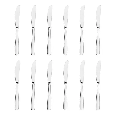 Cuchillo De Mesa Amazonas Tramontina Acero Inoxidable X 12 - Acero Inoxidable