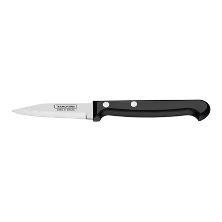 Cuchillo Oficio Ultracorte Tramontina Acero Inoxi 3 PuLG Negro