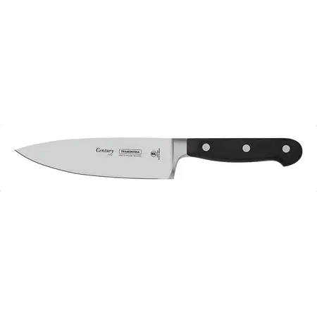 Cuchillo Para Chef Tramontina Century Con Hoja De Acero Inoxidable Negro De 6 Pulgadas