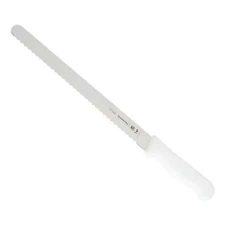 Cuchillo Sierra Para Pan Y Jamón Profesional 12 In - Tramontina Color Blanco