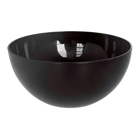Ensaladera Bowl Carol Plástico Irrompible Colores 23 Cm Color Negro