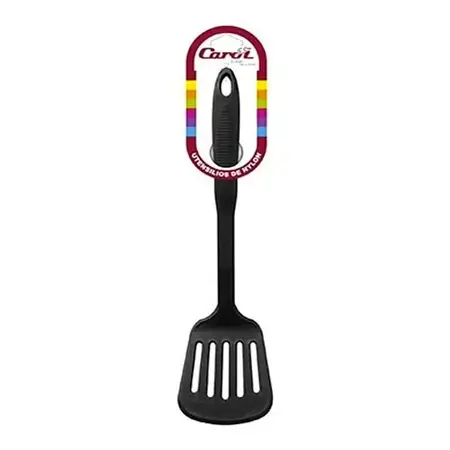 Espátula Carol De Nylon Apta Teflón Negro Utensillo Cocina Negro