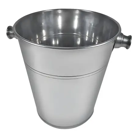 Frapera Balde Hielo Hielera Champagne Acero Inoxidable Brade Color Plateado