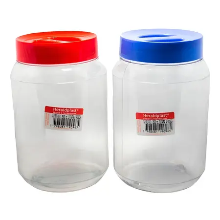 Frasco Tarro Con Tapa De Plástico 2500 Cc Contenedor X 1 Uni Color Al Azar