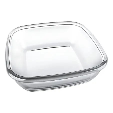 Fuente Asadera De Vidrio Sempre Cuadrada Capacidad 1.5 Litros Apta Horno