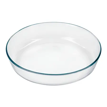 Fuente Clasica Marinex Redonda Vidrio Templado 26cm 2,4 Lts Color Transparente