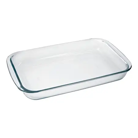 Fuente Marinex Asadera Rectangular 39x23cm 2,9lts Horno 6536 Color Vidrio