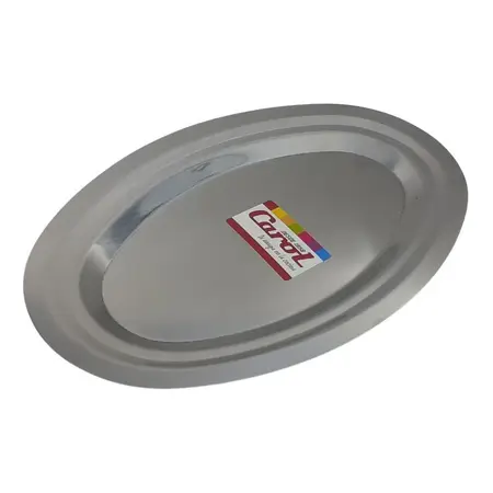 Fuente Oval Doble Bajada Acero Inoxidable Carol 28,5x19,5cm Acero