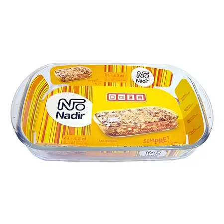 Fuente Para Horno Rectangular Lasanheira Nadir Figueiredo 4 Litros
