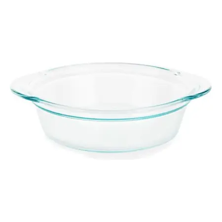 Fuente Tartera De Vidrio Profunda 24 Cm Deep Pyrex 2,46 Lts. Transparente