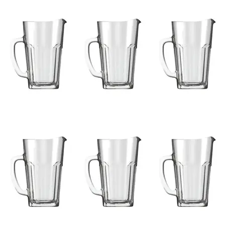 Jarra Bristol 1,2l Vidrio Agua Limonada Nadir | 6 Unidades Color Transparente