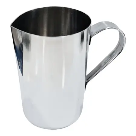 Jarra Lechera 450 Ml. Acero Pico Vertedor Máquina Acermel - Plateado