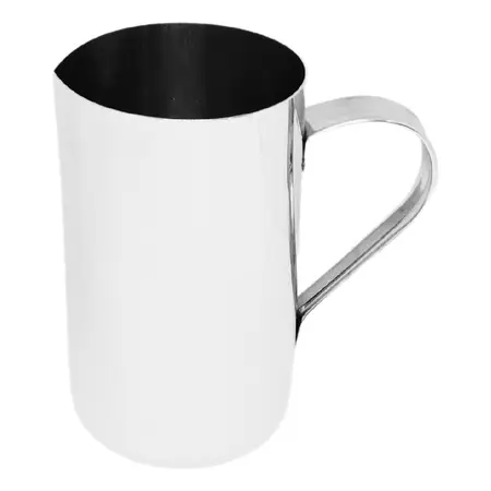 Jarra Lechera 650 Ml. Acero Pico Vertedor Máquina Acermel - Plateado