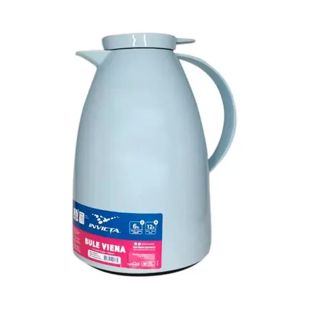 Jarra Térmica Invicta Viena 1 Litro Pico Vertedor Colores Celeste
