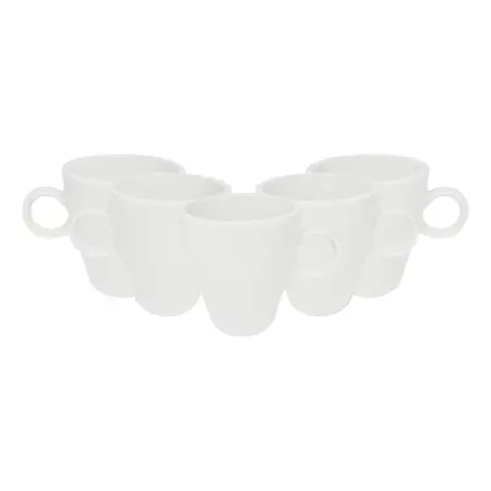 Jarrito Cafe Conico Tsuji Porcelana Con Sello 150 Ml X6 Uni