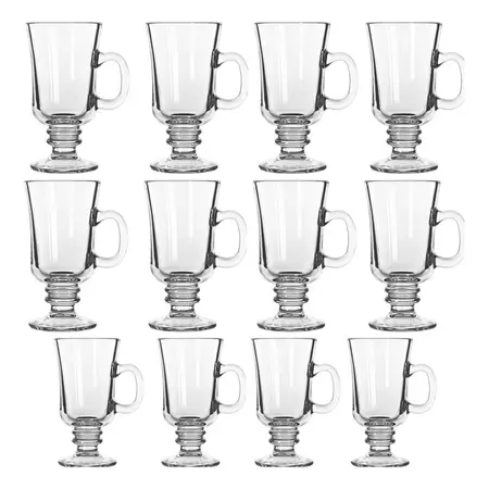 Jarro Bill Mug Crisal 240 Ml De Capuchino Cafe Submarino X12 Traslúcido