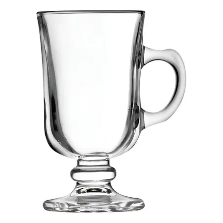 Jarro Mini Bill Mug Vidrio 120 Ml Capuchino Pocillo Cafe X1 Color Traslúcido