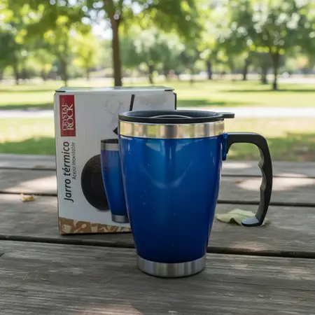 Jarro Mug Termico De Acero Inoxidable 450ml Crystal Rock
