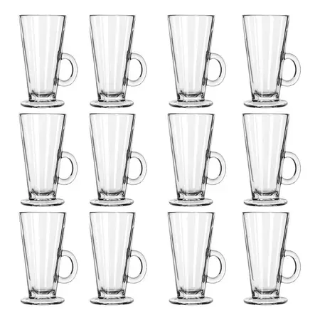 Jarro Taza Kapulsky Grande De Cafe Submarino 280 Ml X12 Unid Transparente