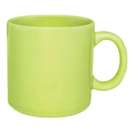 Jarro Taza Mug 360 Ml Cerámica Biona Con Asa Colores