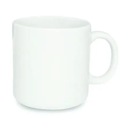 Jarro Taza Mug 360 Ml Cerámica Biona Con Asa Colores Blanco