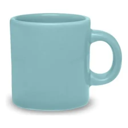 Jarro Taza Mug 360 Ml Cerámica Biona Con Asa Colores Turquesa