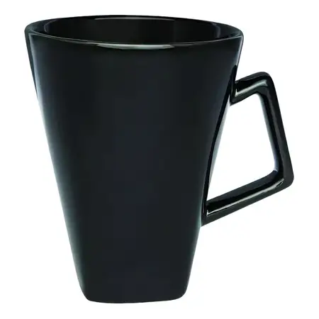 Jarro Taza Mug Quartier 350ml Oxford Ceramica Color Negro