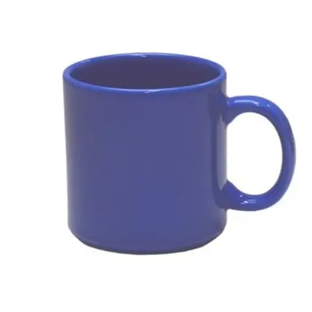 Jarro Taza Mugg 360 Ml Cerámica Biona Con Asa Colores X 6 Un Azul