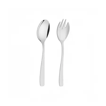 Juego Cubiertos Ensalada Cosmos Tramontina Acero Inox 2pz - Plateado