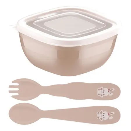 Juego Cubiertos Infantil Tramontina Le Petit 3pzs Contenedor