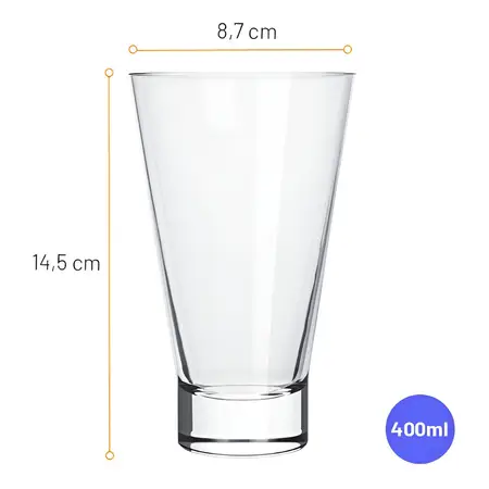 Juego De 12 Vasos Ilhabela Long Drink, 420 Ml
