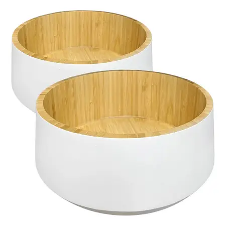 Juego De 2 Ensaladeras Bambu Carol Cocina Diseño | Carol Blanco