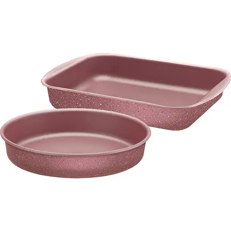 Juego De Asadores Tramontina Brazil Antiadherentes Rosas De 2 Piezas